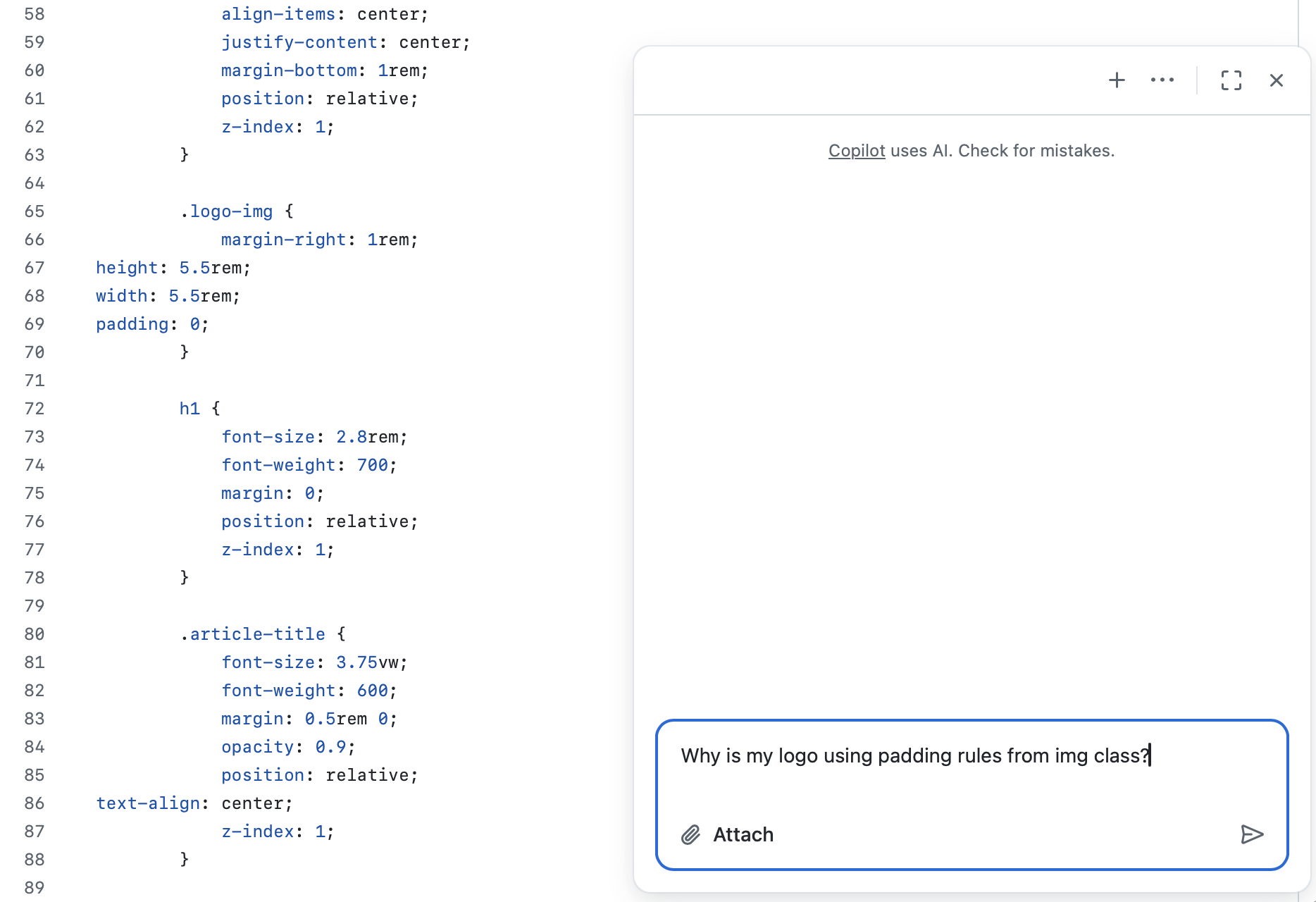Asking AI for help debugging code